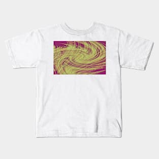 Golde Magenta Wave Abstract Kids T-Shirt